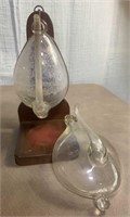 Antique S & A Clipper Ship Weather Glass