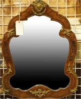 19th CENTURY FRENCH INLAID & GILT BRONZE MIRROR