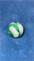 1/2” + shimmering spruce marble Aventurine -mint
