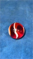 11/16” Akro Agate snake orange marble