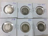 Quarters Can. 1912,13,17,18,19,30,31