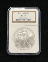 2007 NGC MS69 American Silver Eagle