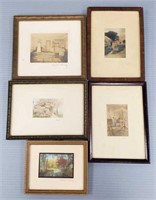 5 signed Wallace Nutting including landscapes,