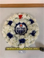 Handmade Edmonton Oilers Wreath