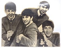 1960s Beatles Die Cut Promo Standee Sign