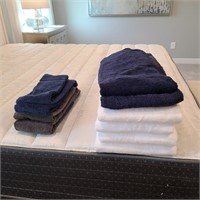 10PC ASSORTED BATH TOWELS