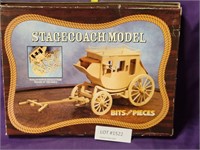 UNASSEMBLED WOOD STAGECOACH MODEL TOY