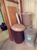 4 Trash Cans