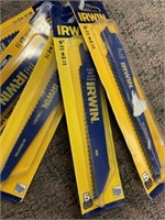 5 Pc. Irwin 6" Recip Saw Blade Pack x 5