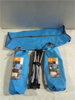 Two new Ozark Trail backpack camping chairs