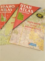 Utah and Idaho  Road Atlas & Gazetteer Maps