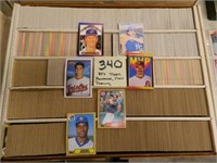 Storage Box w/ 1980's Topps, Bowman, Fleer &
