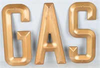 14" GAS TIN LETTERS