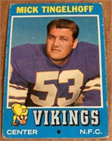 Nebraska Cornhusker 1971 Topps - Mick Tinglehoff