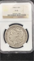 1903-S NGC F15 Silver Morgan Dollar