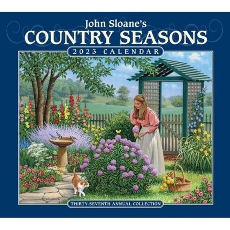 John Sloane's Country Seasons 2023 Deluxe Wall