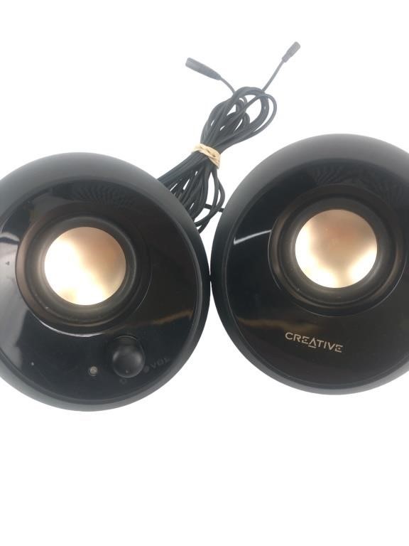 (2) Creative Brand Computer Speakers