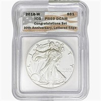 2016-W Silver Eagle ICG PR69 DCAM Ltrd Edge