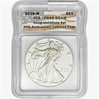 2016-W Silver Eagle ICG PR69 DCAM Ltrd Edge