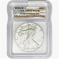 2016-W Silver Eagle ICG PR69 DCAM Ltrd Edge