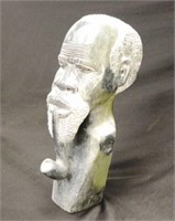 Good carved soapstone figure of an African man