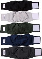 Vecomfy Belly Bands for Male Dogs Diapers(5 Pack),