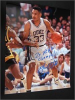 GRANT HILL SIGNED PHOTO DUKE COA