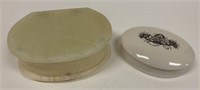 Lot of 2 Ceramic Containers