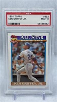 1991 Topps #392 Ken Griffey, Jr. PSA 9 baseball