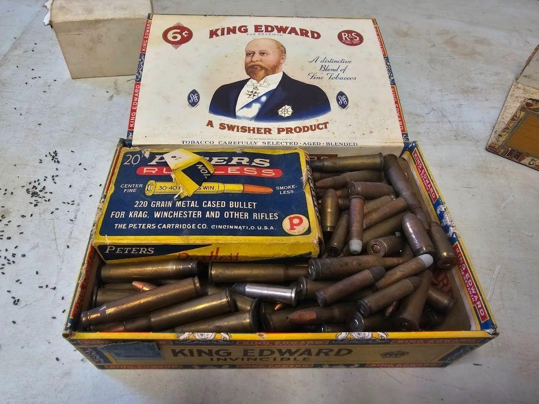 Cigar Box of Misc Ammunition