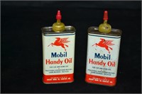 2pcs Mobil 4oz Handy Oil Oiler Cans
