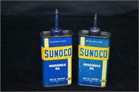 2pcs Sunco Sun Oil Co 4oz Household Oil Cans