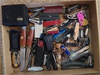 flat with large lot of knives