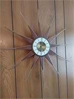 mid century sun clock