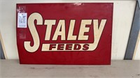 162.Staley Feed Metal Sign