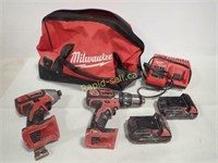 Used Milwaukee 2 Tool Combo Kit