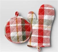 Threshold Oven Mitt & Pot Holder Set