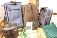 Bargain Lot: Luggage, Timer, Canner, Quilts &