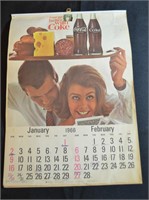 Vintage 1966 Coke Calendar