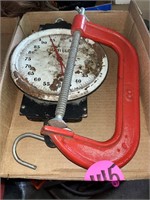Scale and C Clamp
