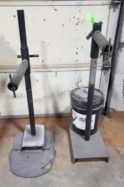 2-Roller Stands W/ 5 Gallons of Hydraulic Oil
