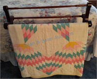 Quilt and rack