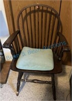 Antique comb back chair