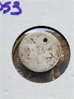 1953 Silver Three Cent Piece
