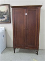 MAHOGANY DESK ARMOIRE-COMPUTER NOT INCLUDED