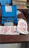 TWO SHOT BAGS FIRST AID BOX WITH MISC