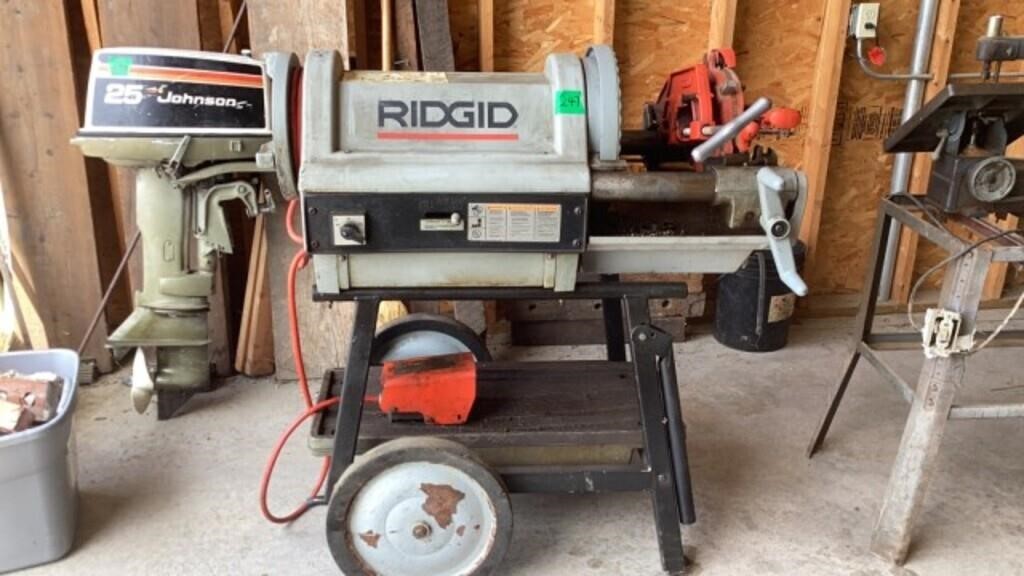 Ridgid Pipe Threading machine