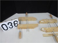 Pair of 12" wood clamps