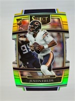 Justin Fields 2021 Select Green Yellow Prizm #50 D