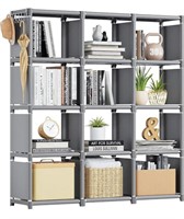 MAVIVEGUE BOOK SHELF, 12 CUBE STORAGE ORGANIZER -